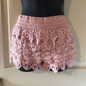Playful baby pink shorts
